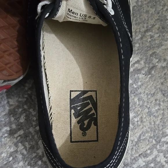 Mens Vans Black Canvas Sneakers 6.5 - Picture 5 of 7